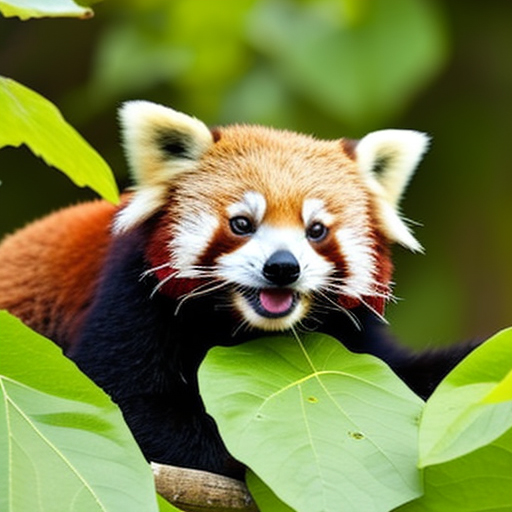 Canva Generated Red Panda AI Art