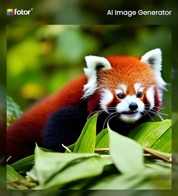 Fotor Generated Red Panda AI Art
