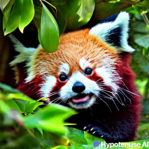 Hypotenuse AI Generated Red Panda AI Art