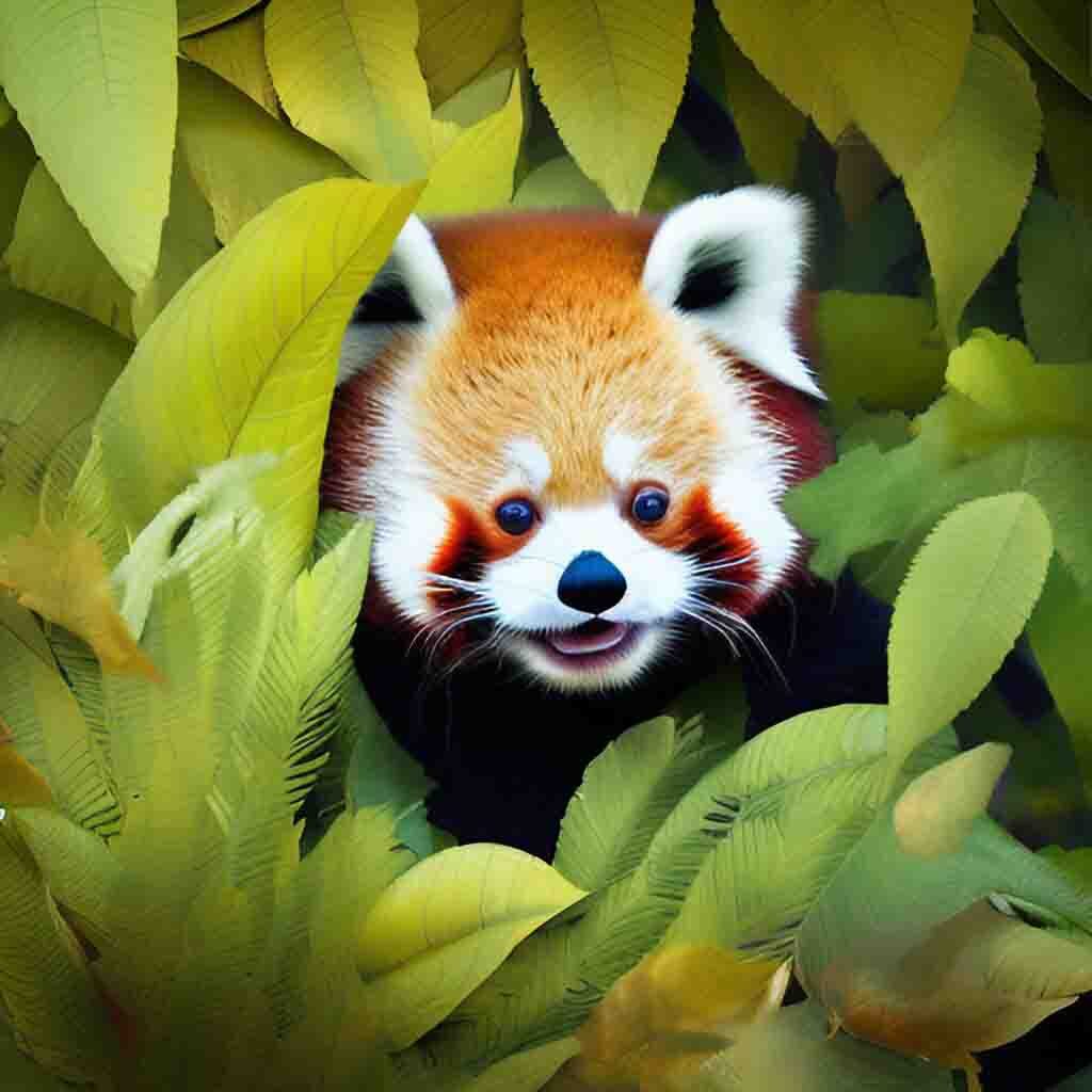 Jasper AI Generated Red Panda AI Art