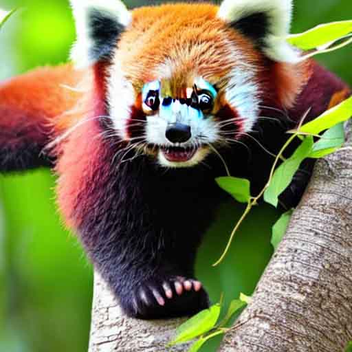 Stable Cog Generated Red Panda AI Art