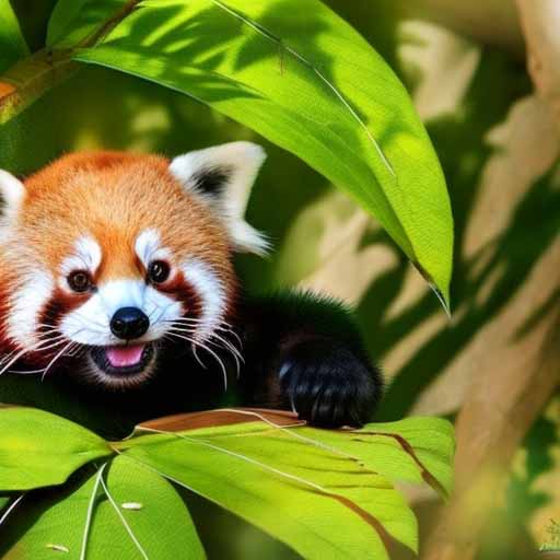 Stable Diffusion Generated Red Panda AI Art